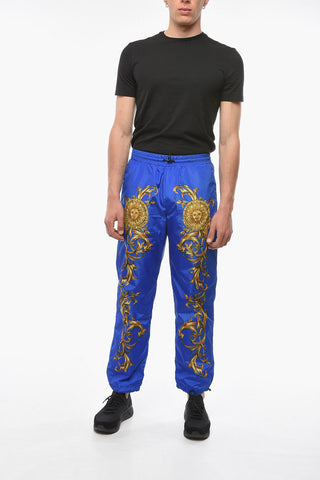 JEANS COUTURE Nylon Joggers with BAROCCO Print
