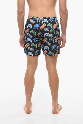 All- Over Joystick Play Printed GUSTAVIA Swim Shorts