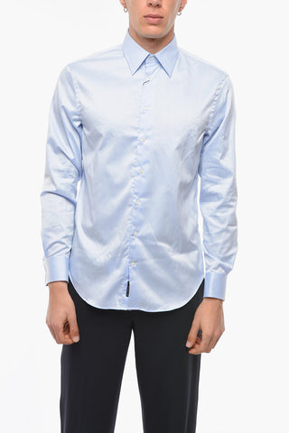 EMPORIO Modern-fitting Cotton-twill Shirt