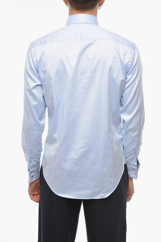 EMPORIO Modern-fitting Cotton-twill Shirt
