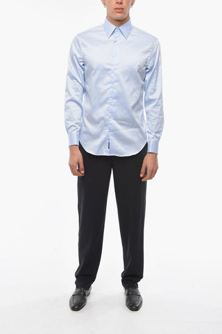 EMPORIO Modern-fitting Cotton-twill Shirt