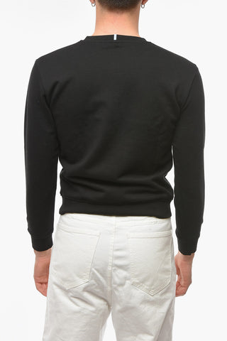 MCQ N.0 Brushed Cotton BLOCKCHAIN Crew Neck Sweatshirt