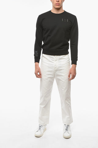 MCQ N.0 Brushed Cotton BLOCKCHAIN Crew Neck Sweatshirt
