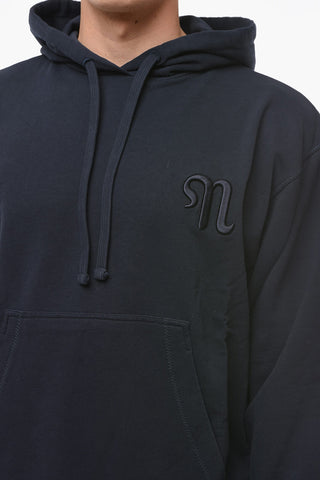 Felpa Hoodie EVER con Tasca a Marsupio e Logo Ricamato