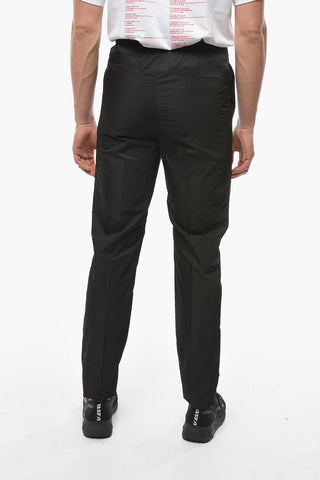 Nylon Straight-leg Joggers with Logoed Buckle Fastening