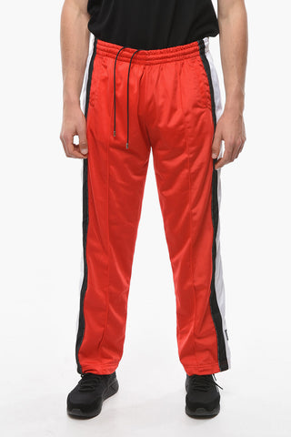 VTMNTS Contrasting Band SNAP Jersey Sweatpants with Snap Buttons
