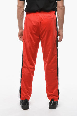 VTMNTS Contrasting Band SNAP Jersey Sweatpants with Snap Buttons