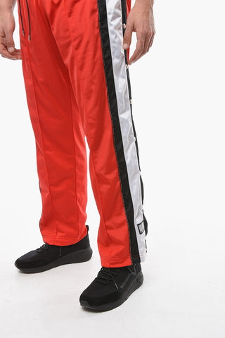 VTMNTS Contrasting Band SNAP Jersey Sweatpants with Snap Buttons