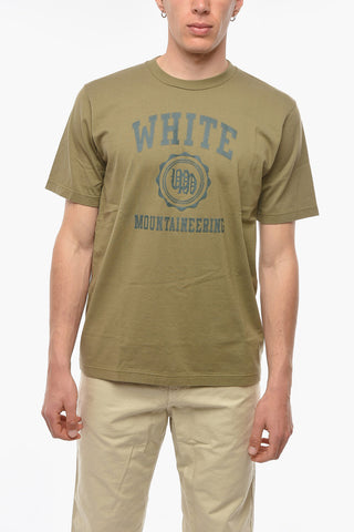 T-Shirt Girocollo EMBLEM in Cotone con Stampa