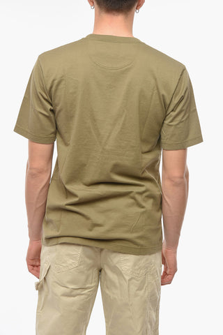 T-Shirt Girocollo EMBLEM in Cotone con Stampa