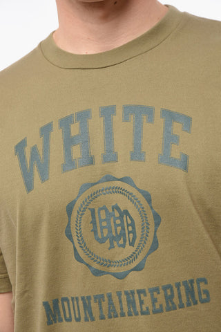 T-Shirt Girocollo EMBLEM in Cotone con Stampa