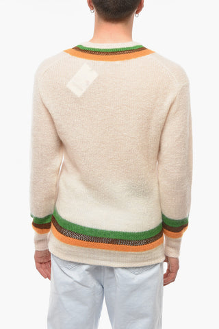 Mohair-blend SAINT Sweather with V-neckline