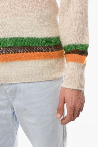 Mohair-blend SAINT Sweather with V-neckline