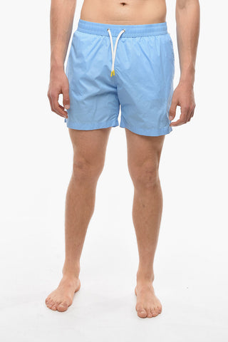 Solid Color Swim Shorts 