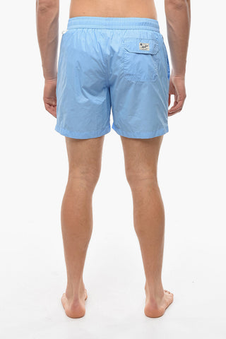 Solid Color Swim Shorts 