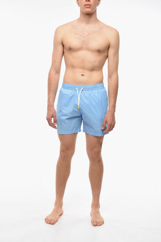 Solid Color Swim Shorts 