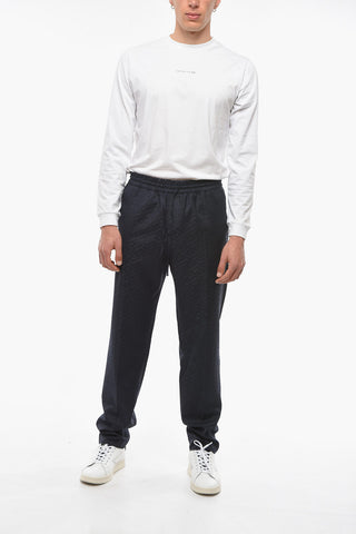 Monogram Jacquard Pants with Elastic Wasitband