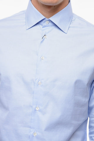 LUXURY Camicia in Cotone con Motivo Pincheck