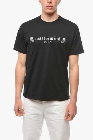 INSTINCT Crew Neck Cotton T-Shirt with Printed Logo
