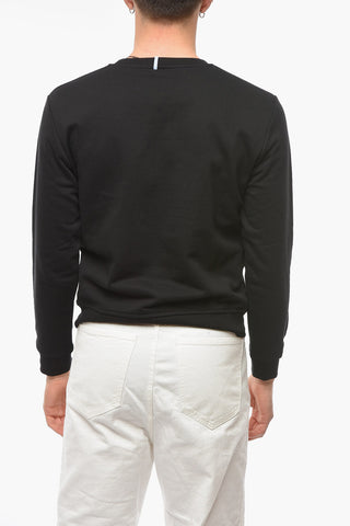 MCQ N.0 Brushed Cotton BLOCKCHAIN Crew Neck Sweatshirt
