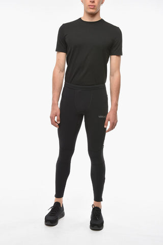 Drawstringed Leggings with LA GRECA Print