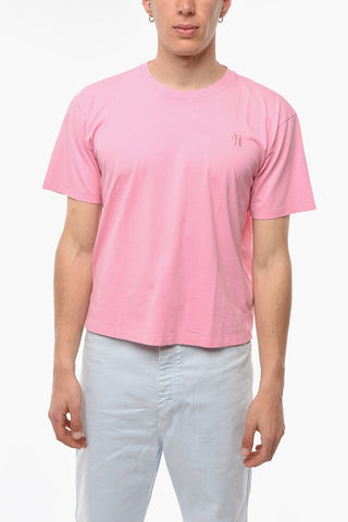 Crew-neck REECE T-shirt with Embroidered Logo
