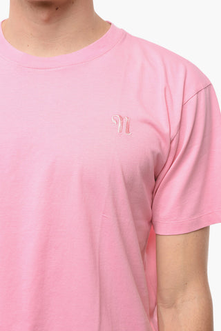 Crew-neck REECE T-shirt with Embroidered Logo