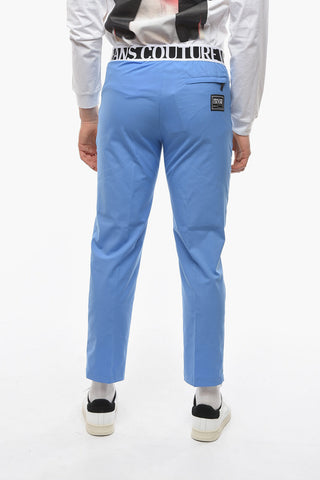 JEANS COUTURE Pantaloni Tapered Fit a 1 Pince con Banda Logata