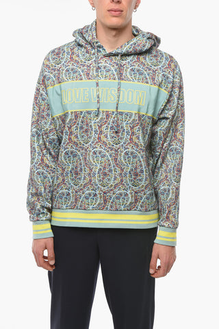 Jersey LOVE WISDOM Hoodie in Paisley Pattern