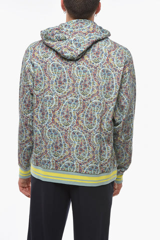 Jersey LOVE WISDOM Hoodie in Paisley Pattern