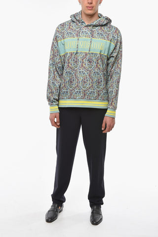Jersey LOVE WISDOM Hoodie in Paisley Pattern