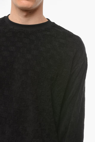 Cotton Terry Crew Neck Sweatshirt