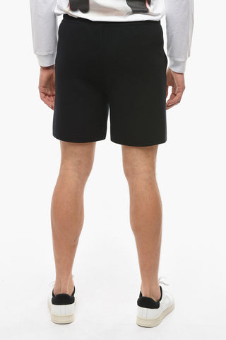 Shorts in Maglia con Coulisse e Tasca a Filo
