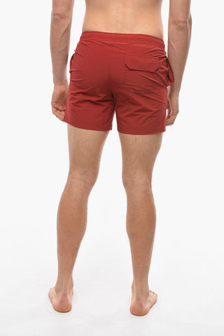 3 Pockets Solid Color Swim Shorts