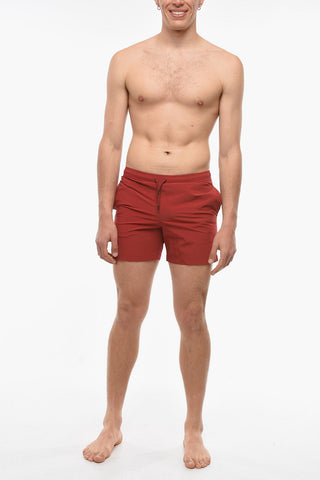 3 Pockets Solid Color Swim Shorts
