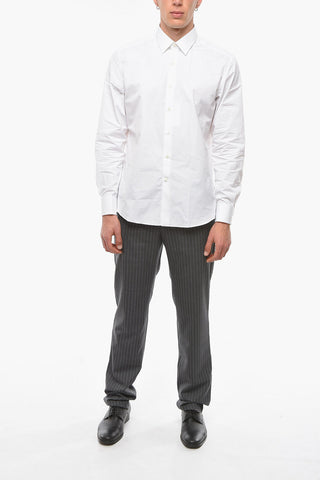 Cotton-poplin Shirt with Double-cuff
