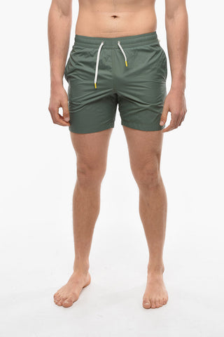 Solid Color Swim Shorts