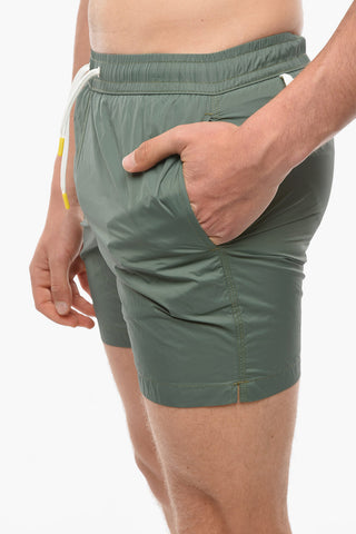 Solid Color Swim Shorts