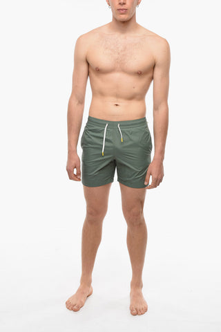 Solid Color Swim Shorts