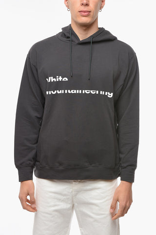 Felpa Hoodie ERASED in Misto Cotone con Logo Stampato