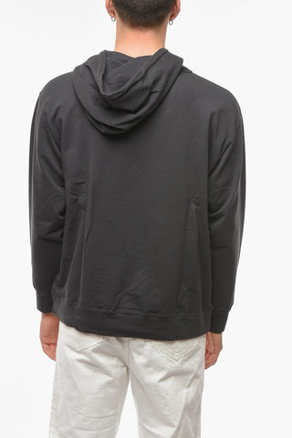 Felpa Hoodie ERASED in Misto Cotone con Logo Stampato