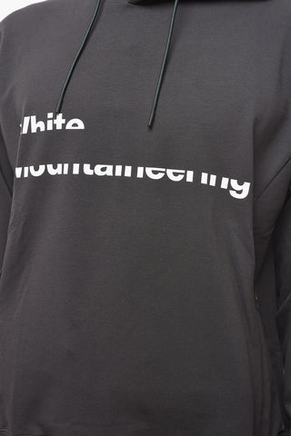 Felpa Hoodie ERASED in Misto Cotone con Logo Stampato