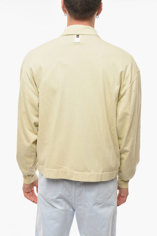 Felpa con Colletto e Chiusura Zip