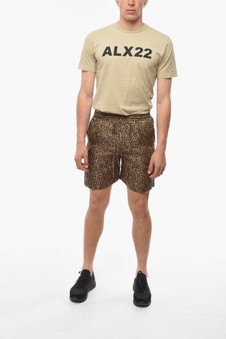 Satin DOXXI Shorts with Animalier Pattern