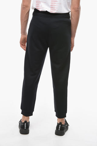 Drawstringed Joggers with Front Logo Patch