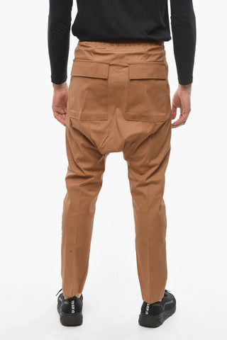 Pleated Joggers with Back Flap Pockets