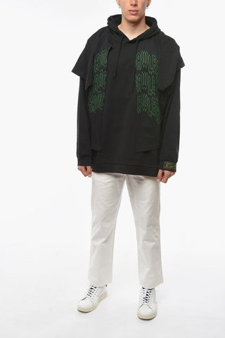 Felpa Hoodie GRIMCRAWLER in Doppio Tessuto
