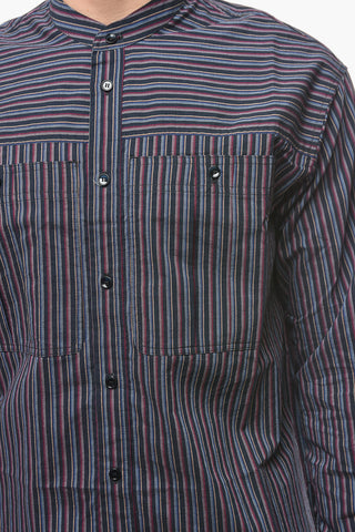 TAILORY Shirt with Striped Pattern and Round Neckline