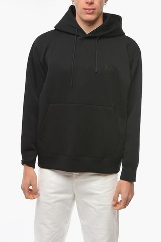 Hoodie Sweatshirt with Ton-sur-ton Embroidered Logo