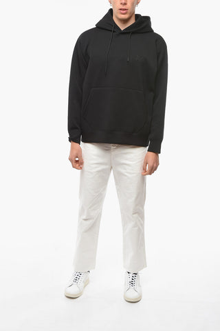 Hoodie Sweatshirt with Ton-sur-ton Embroidered Logo